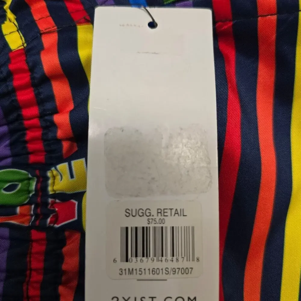 2(X)IST Men's Catalina Pride Printed Swim Trunks sz small NWT